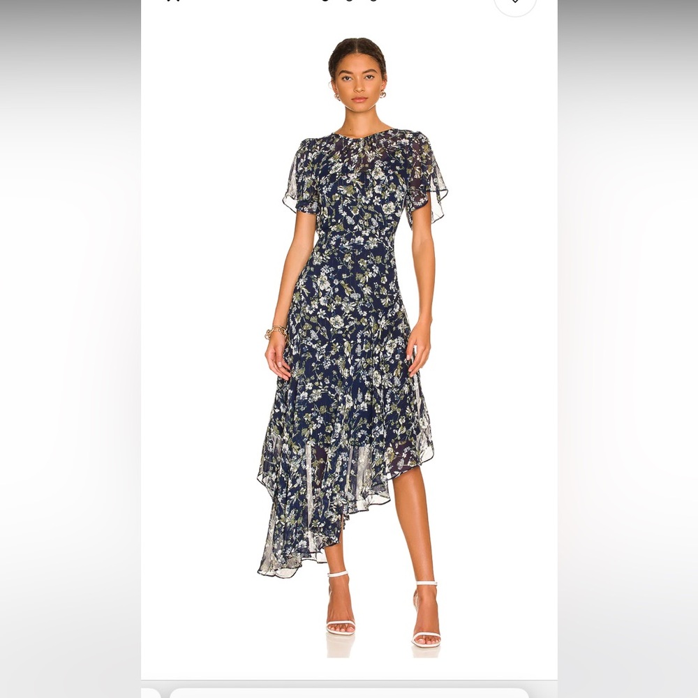 ASTR the Label flutter sleeve maxi dress